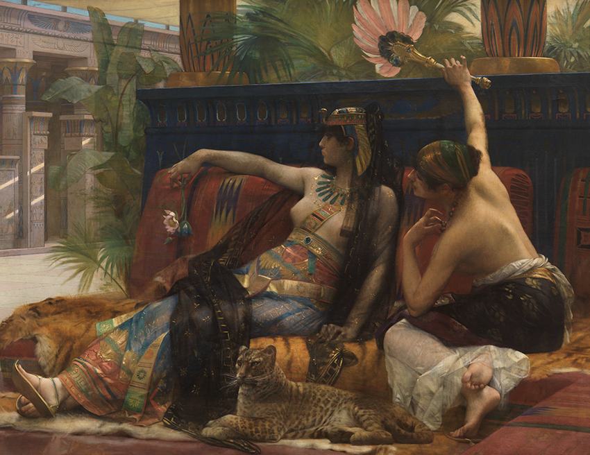 Alexandre Cabanel (France, 1823-1889), Detail of Cleopatra Testing Poisons on Condemned Prisoners, 1887. Oil on canvas. Royal Museum of Fine Arts, Antwerp. Photograph by Hugo Maertens