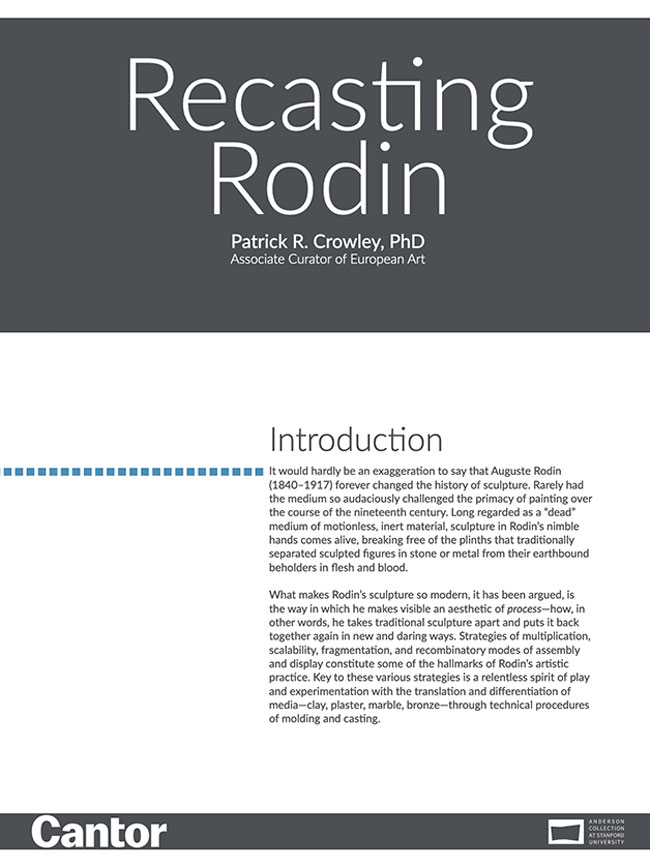 Object Narratives | Recasting Rodin