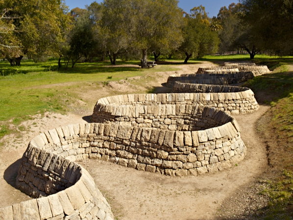 Andy Goldswrothy's Stone River at the Cantor Arts Center
