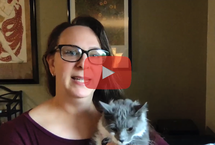 Maggie Dethloff and curatorial assistant, Pearl