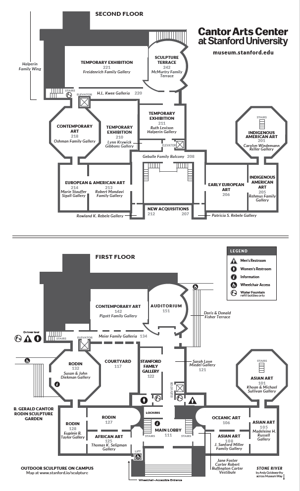An image of the Cantor galleries map