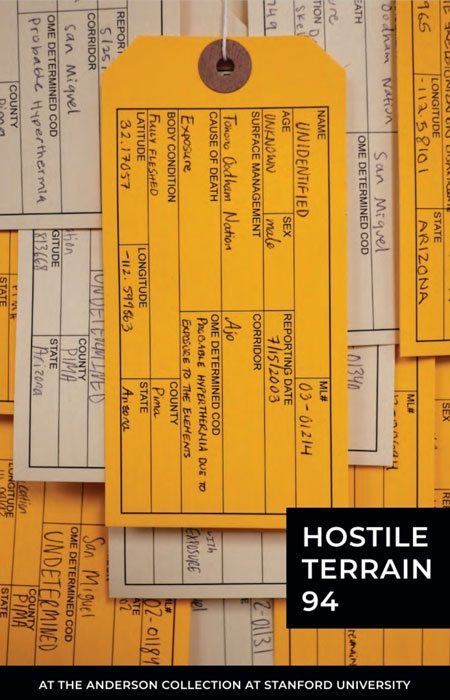 An image of the Hostile Terrain 94 exhibition brochure