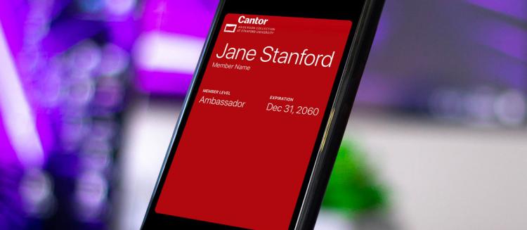An image of the new digital membership card