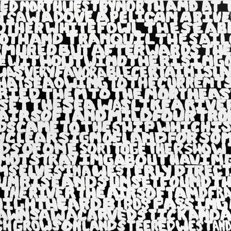 An image of Xaviera Simmons' "Found the Sea like the River"