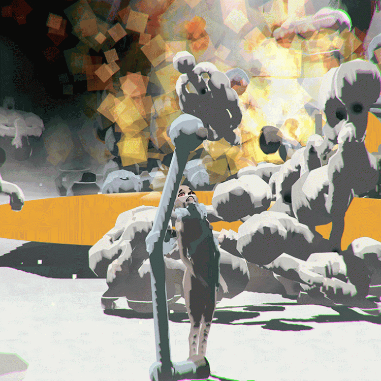 Still from Emissary Sunsets The Self, 2017. Live simulation and story.
