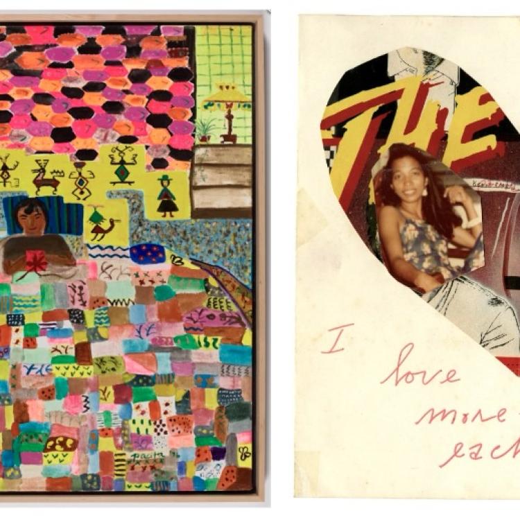 Two artworks by Pacita Abad