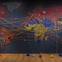 An image of Reena Kallat's artwork, Woven Chronicle.