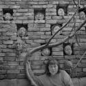 An image of Ruth Asawa with Family Masks 