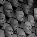An image of Ruth Asawa's "Untilted (Wall of Masks)"