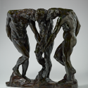 An image depicting "The Three Shades" by Auguste Rodin