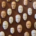 masks on a wall