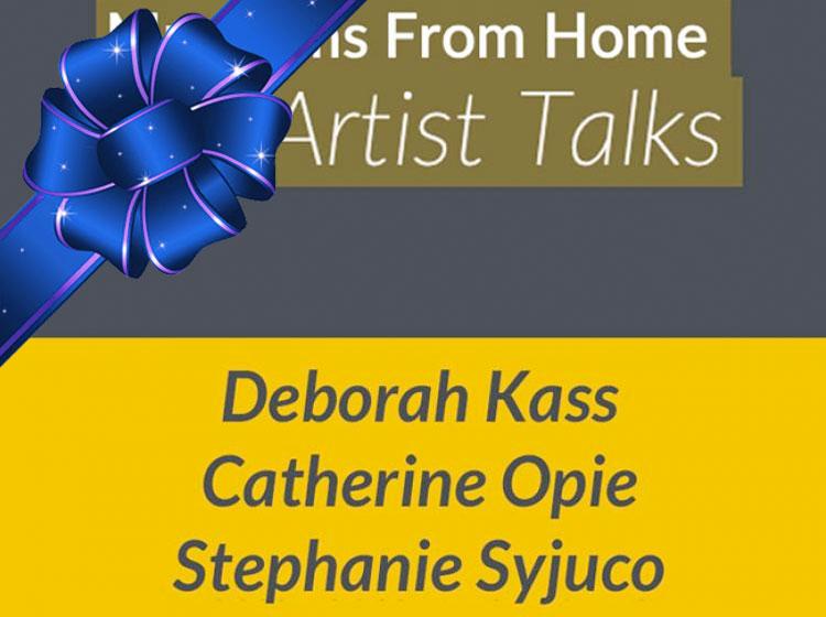 An image of the Museums From Home Artist Talks logo