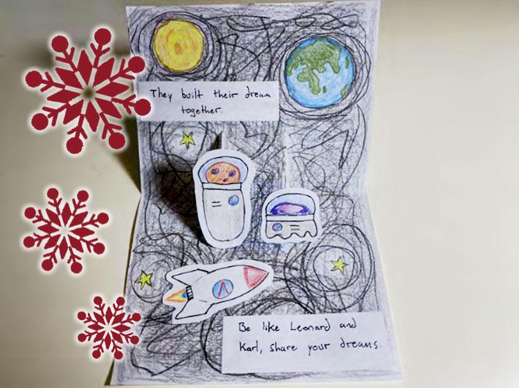 An image of a Pop-Up Book project from the Anderson Collection