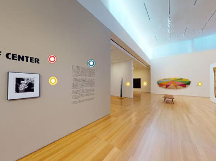 Gallery view of Left of Center exhibition at the Anderson