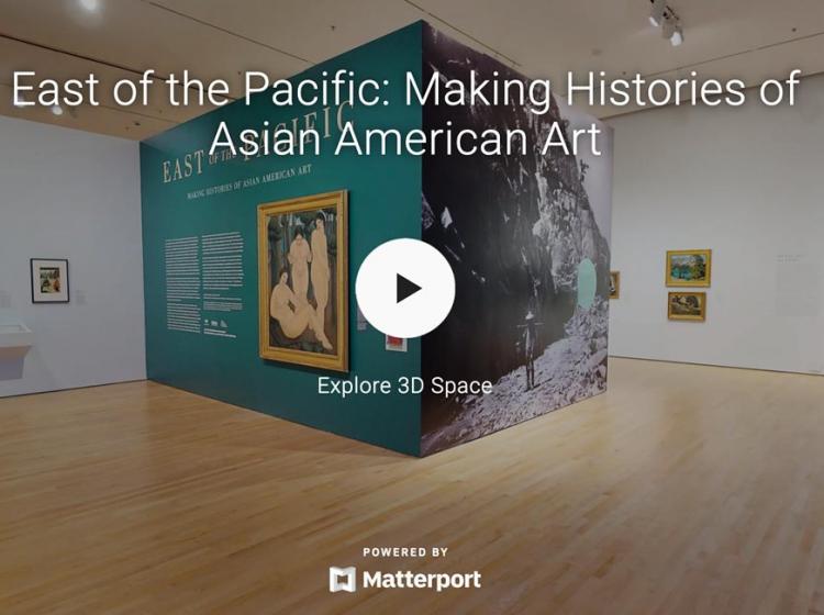 An in-gallery view of the exhibition East of the Pacific at the Cantor