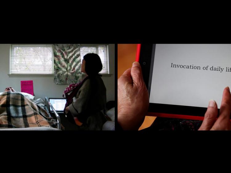Patty Chang, Que Sera Sera/Invocations, 2013–14, two-channel video. Courtesy the artist