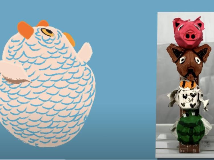 an image depicting a totem pole