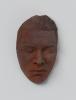 A color image of a clay portrait of performer, playwright, professor and MacArthur fellow Anna Deavere Smith.
