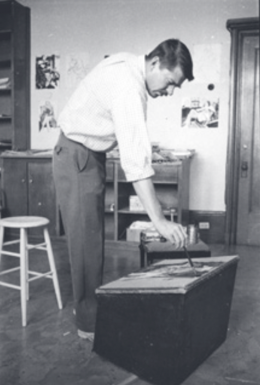 Stanford University, Office of Development, Richard Diebenkorn, 1963–64. Photograph. Courtesy of Department of Special Collections, Stanford Libraries