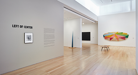 Gallery view, "Left of Center;" Anderson Collection at Stanford University.
