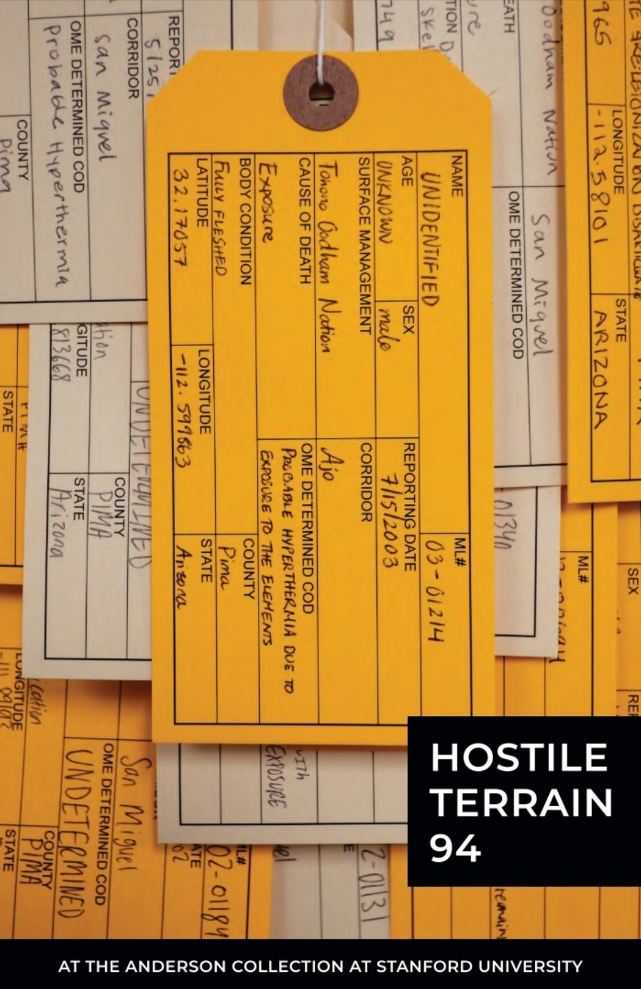 Hostile Terrain 94 exhibition brochure