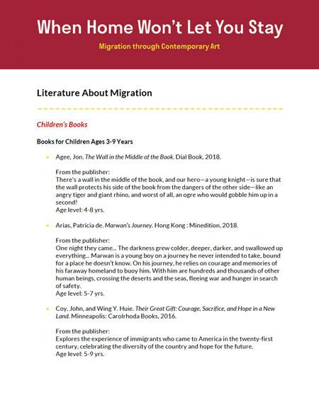 A PDF with literature for children