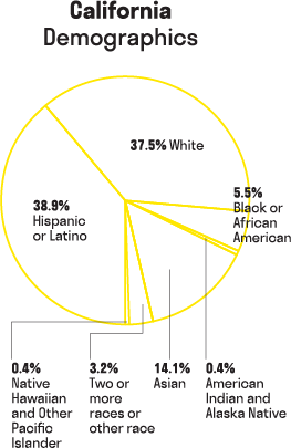 An image depicting California demographics.