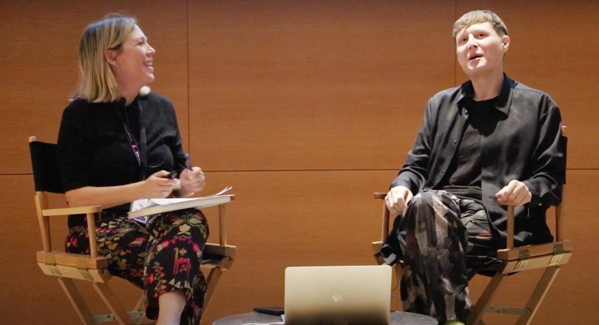 Artist LJ Roberts and Cantor director Veronica Roberts